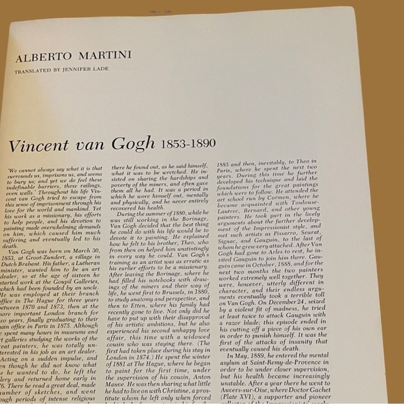 Van Gogh Book 1. The Great Artists; A library of their lives, times paintings. - Picture 10 of 15